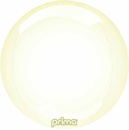 PRIMA GLASS SPHERE 20" YELLOW 1/PKGD