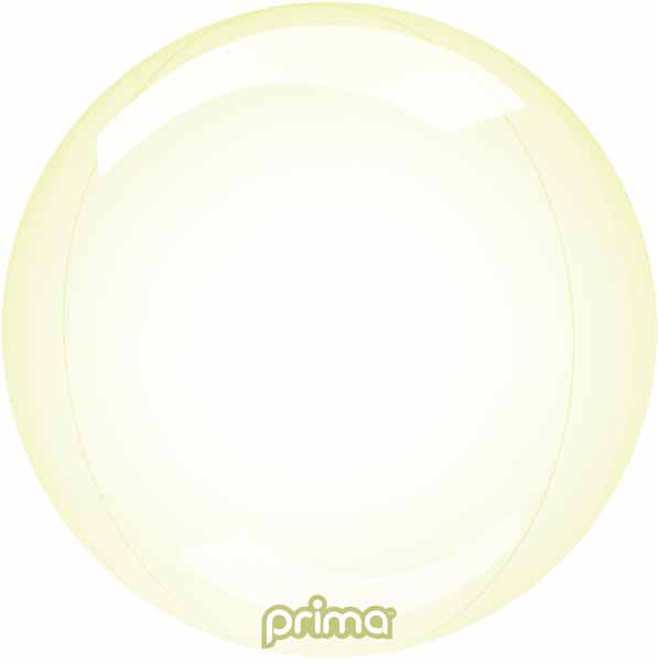 PRIMA GLASS SPHERE 20" YELLOW 1/PKGD