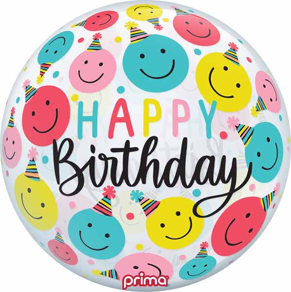 Prima Smile Hats Birthday Sphere Balloon, 20 Inch
