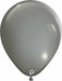 Prima Gray 5 Inch Round Latex Balloons, 100 Pack