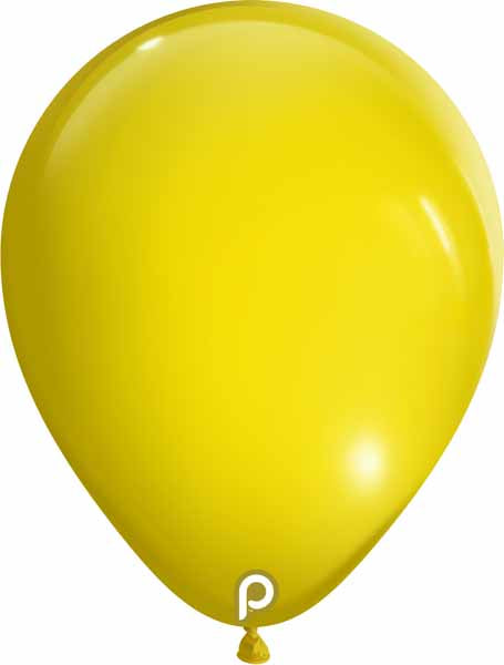 Prima Yellow 5-Inch Round Latex Balloons, 100 Count