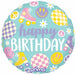 Retro Skates Birthday 18-Inch Round Foil Balloon