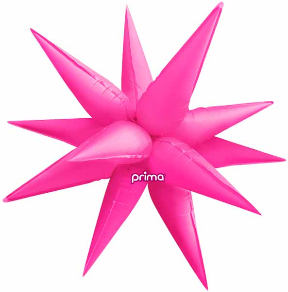 Prima Electric Pink 26" Starburst Foil Balloon