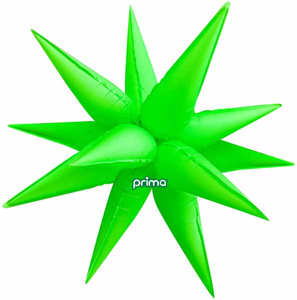 Prima Electric Green 26" Starburst Foil Balloon