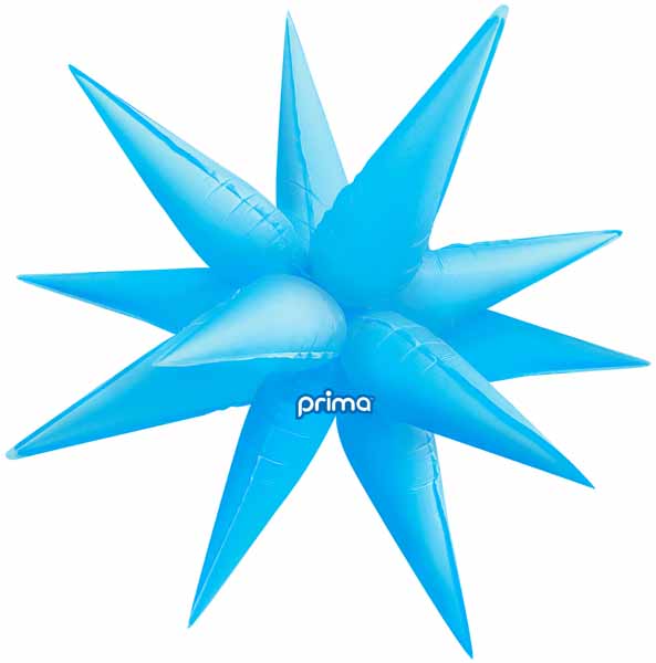 Prima Electric Blue 40" Starburst Foil Balloon