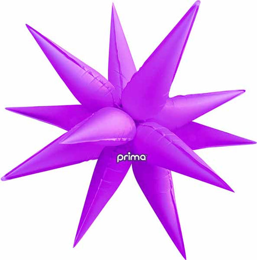 Prima 26 Inch Electric Purple Starburst Foil Balloon