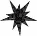 Prima Black Stripes Starburst Foil Balloon, 26 Inch