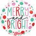 Prima Merry & Bright Dots 18-Inch Christmas Foil Balloon