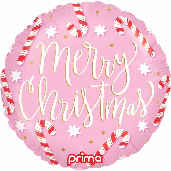 Prima Christmas Candy Canes 18-Inch Foil Balloon