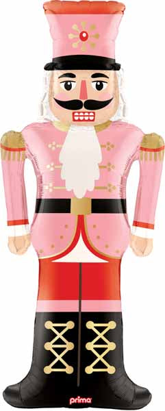 Prima Pink Nutcracker Foil Balloon, 47 Inch