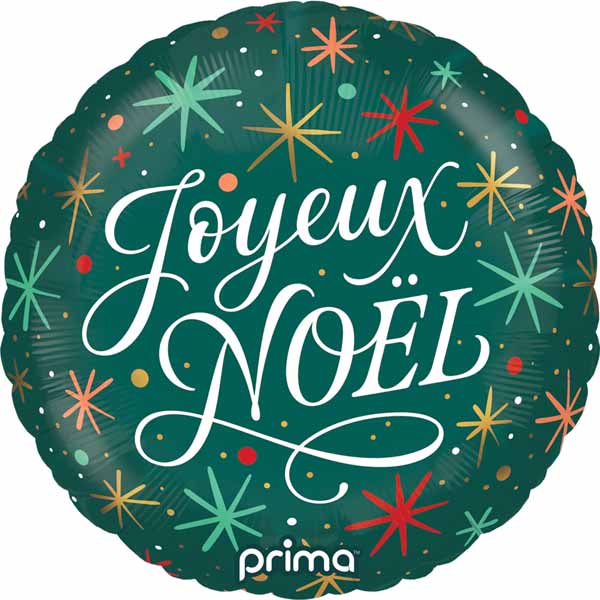 Joyeux Noël 18" Foil Christmas Balloon