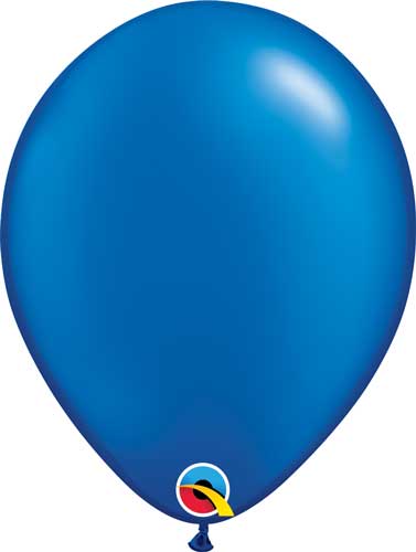 Qualatex Pearl Sapphire Blue 16″ Latex Balloons (50/Pk)