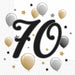 Milestone 70th Birthday 2-Ply Luncheon Napkins, 20 Count