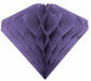 Purple Honeycomb Hanging Diamond Decoration, 7.8 Inches