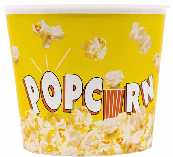 Solid Yellow Popcorn Bucket, 2.2 L