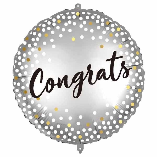 Congrats Spots 18-Inch Foil Balloon