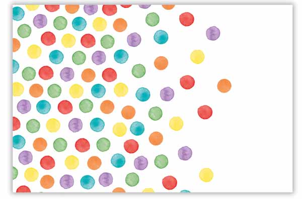 Dot Pattern Plastic Tablecover, 47 x 70 Inches