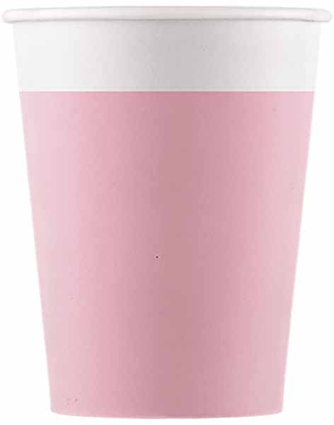 PAPER CUPS 7 OZ 8/PK SOLID PINK