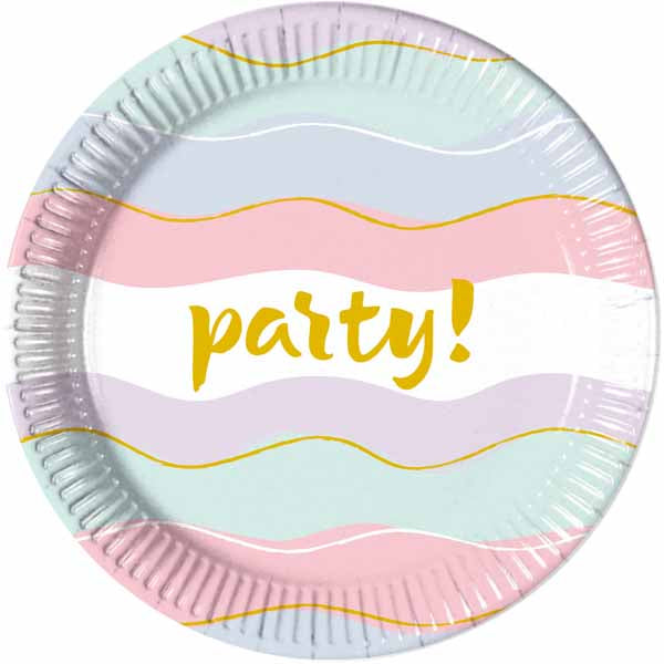 Elegant Party 9-Inch Paper Plates, 8-Pack