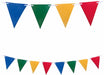 Rainbow Paper Triangle Flag Banner, 1 Pack