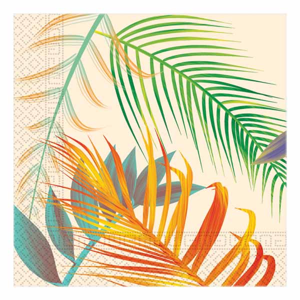 Tropic Leaves 3-Ply Luncheon Napkins, 20 Count