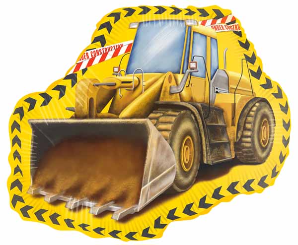 Construction Dozer Supershape Foil Balloon