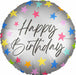Happy Birthday Let's Party 18-Inch Foil Balloon