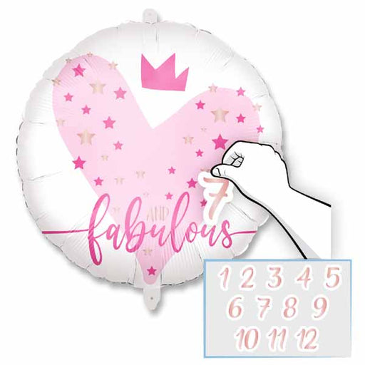 Personalized Milestone Birthday Foil Balloon, 18 Inch