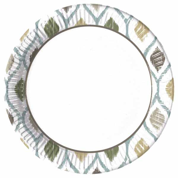Boho Cells 9-Inch Paper Plates, 8 Pack