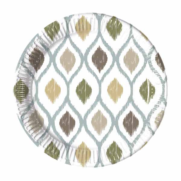 Boho Cells 7.6-Inch Paper Plates, 8 Pack