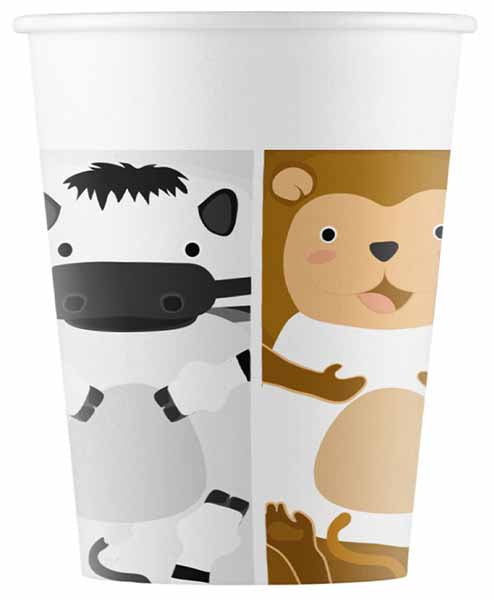 PAPER CUPS 7OZ 8/PK ZOO