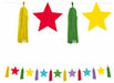 Multicolour Paper Star & Tassel Garland