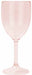 Rose Gold Transparent Reusable Wine Glasses, 2 Pack