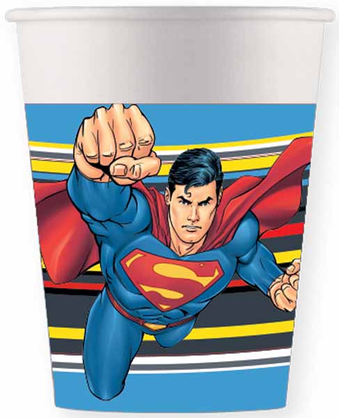 SUPERMAN KRYPTON PAPER CUPS 7OZ 8/PK