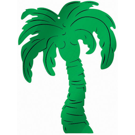Palm Tree Foil Cutouts (12Cs) - Beach Party Decorations