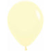 Pastel Matte Yellow Latex Balloons (5" 100/Bg)