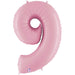 Pastel Pink Number 9 Megaloon Balloon.