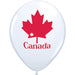 Patriotic Maple Leaf Balloons (50 Pack) - 11"