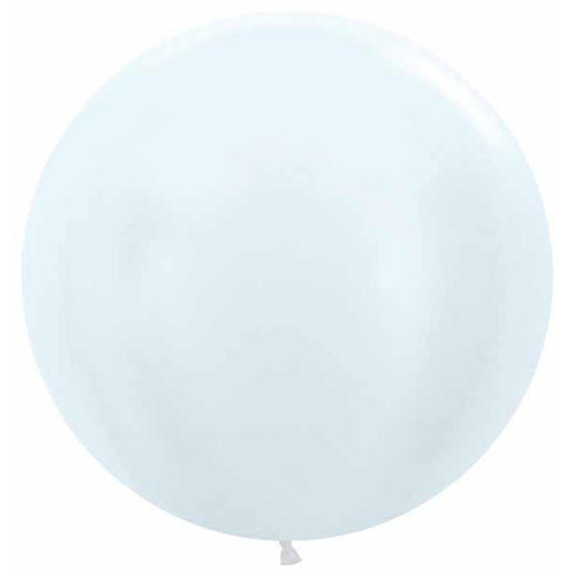 Pearl White 24" Latex Balloons (10 Pack)