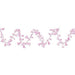 Pink Bell Garland - 25'/Pkg Gleam N Flex