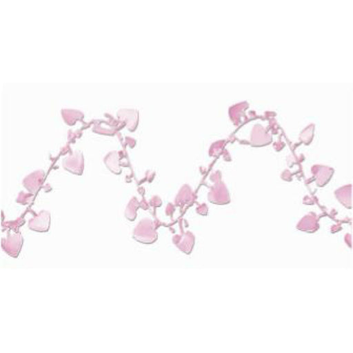 "Pink Heart Garland - 25'/Pkg Gleam N Flex"