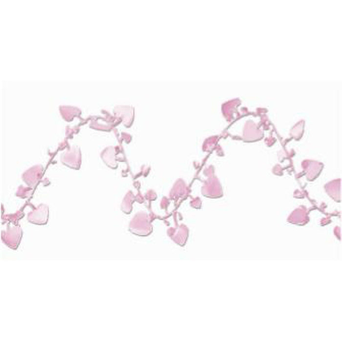"Pink Heart Garland - 25'/Pkg Gleam N Flex"