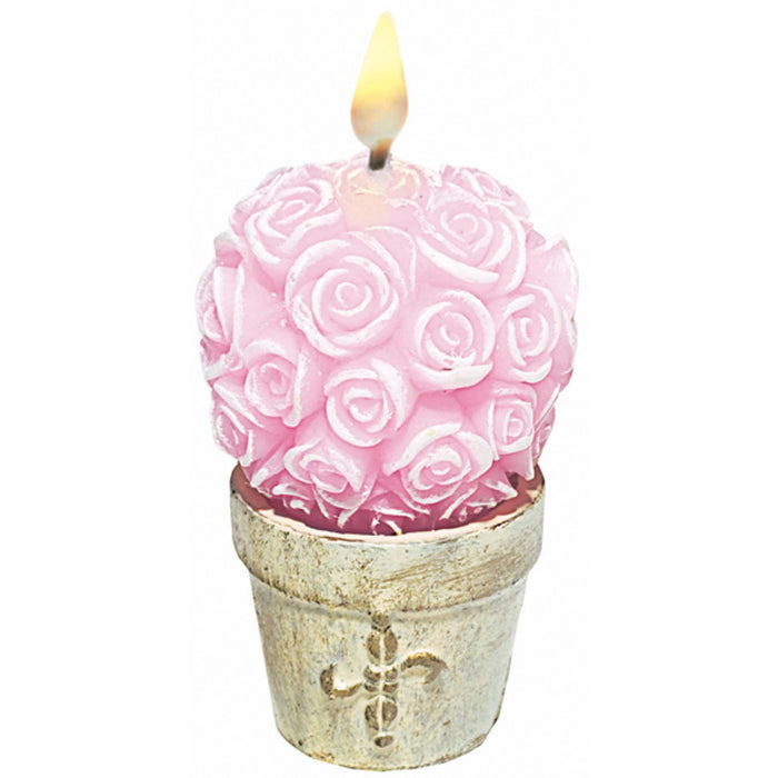 Pink Roses Decorative Candles (24Cs)