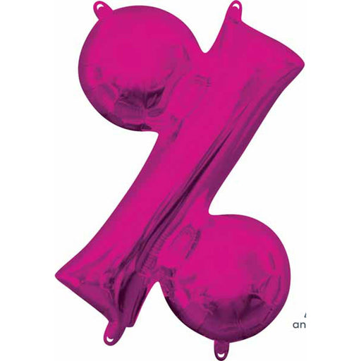 Pink Symbol % Mylar Balloon (16") L16.