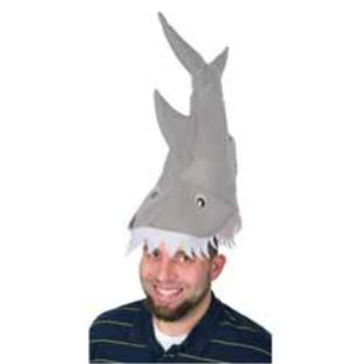 Plush Shark Hat - One Size Fits Most.