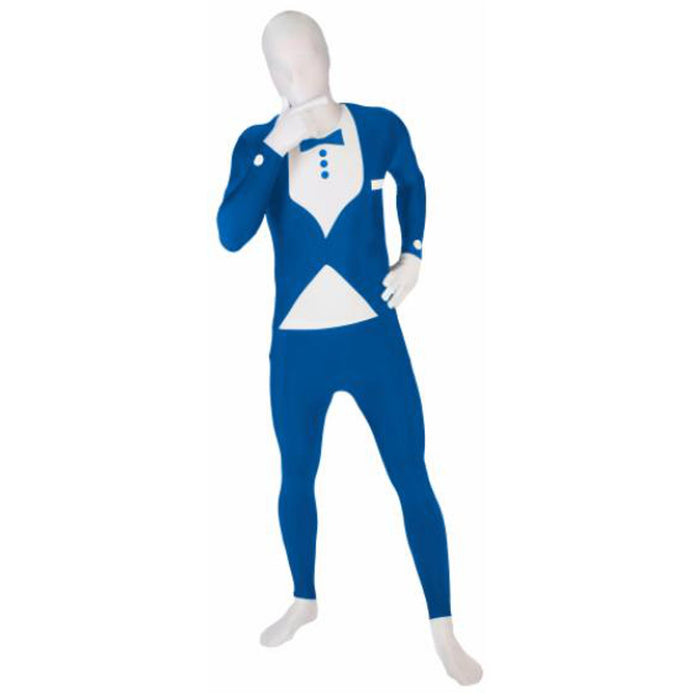 Premium Tuxedo Blue Morphsuit - Large Size