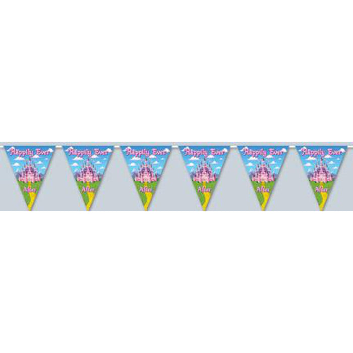 Royal Pennants Multicolor Princess Birthday Pennant Flag String Banner (3/Pk)