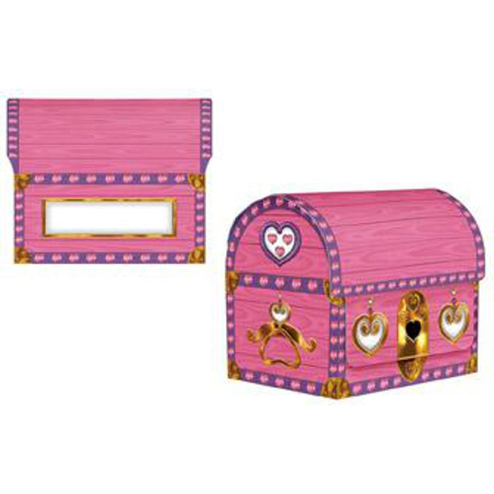 Princess Pirates' Paradise Pink Inflatable Treasure Chest Cooler for Regal Revelry (3/Pk)