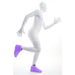 Purple Morphsuit Shoe Cover.