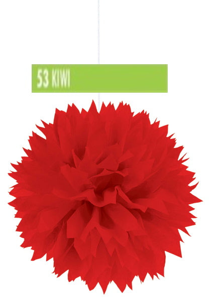 16" FLUFFY DECORATIO N GREEN 3PK/12CS